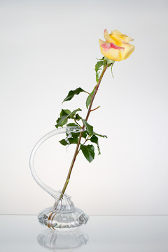 Váza na jednu květinu s decorem