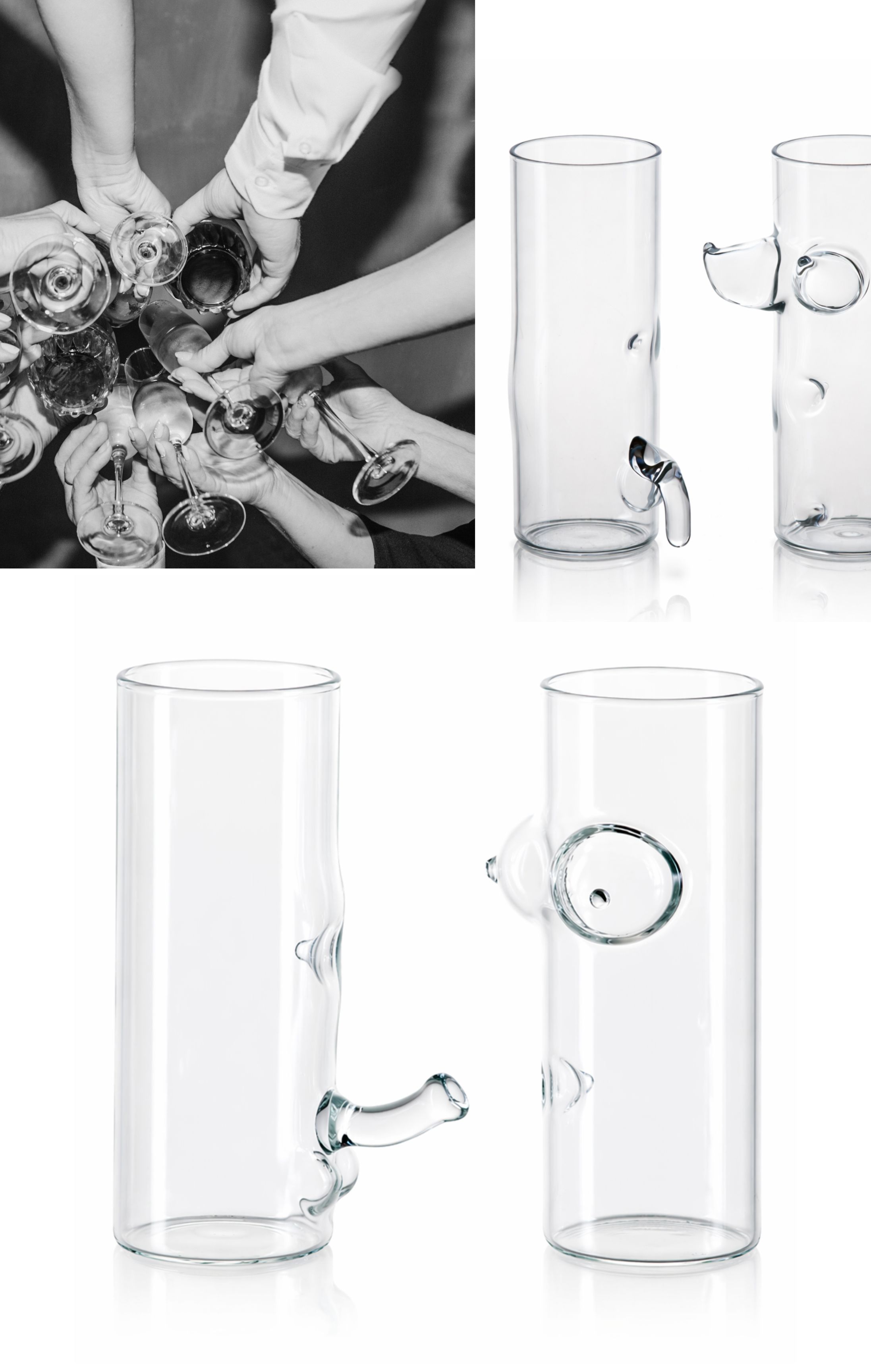 Láhev - skleněný penis na rozlučku se svobodou 