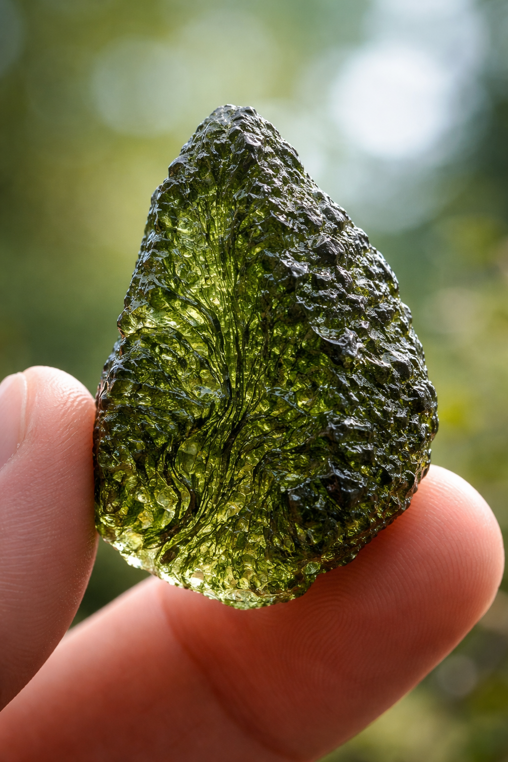 Tektit - Moldavit (Vltavín)