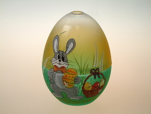 Vajíčko malované pro čajovou svíčku - zajíček
