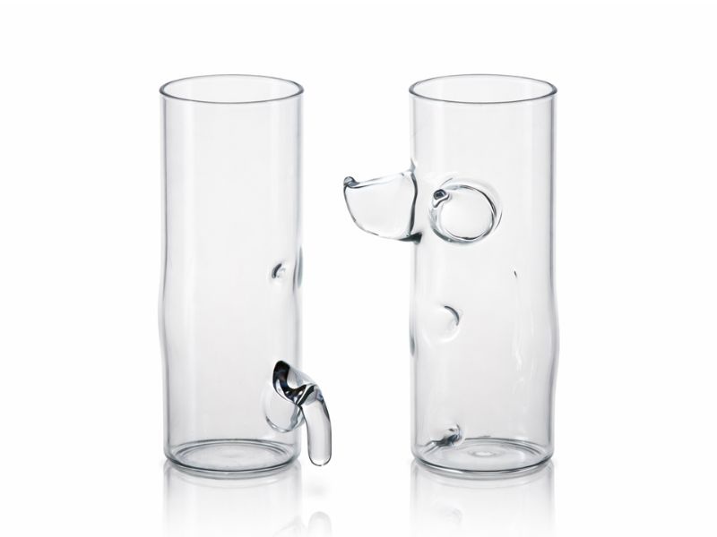 Sada Sklenky muž a žena s tvarovaným zadečkem a bříškem