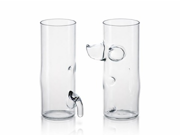 Sada Sklenky muž a žena s tvarovaným zadečkem a bříškem