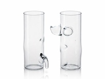 Sada Sklenky muž a žena s tvarovaným zadečkem a bříškem