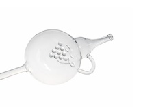 Koštýř plochý s reliéfem hroznu různých objemů