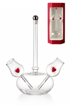 Valentýnská sada láhve se dvěma pohárky BIPLEX 0,5 l