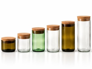 Silnostěnná dóza UNIVERSAL z lahve od vína