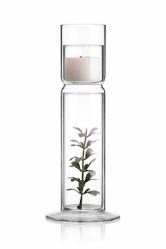 Svícen/váza DecorLight LONG s naší dekorací