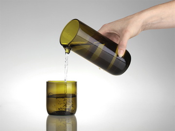 Upcyklovaná Karafa + sklenička UNIVERSAL 0,2l (80mm)