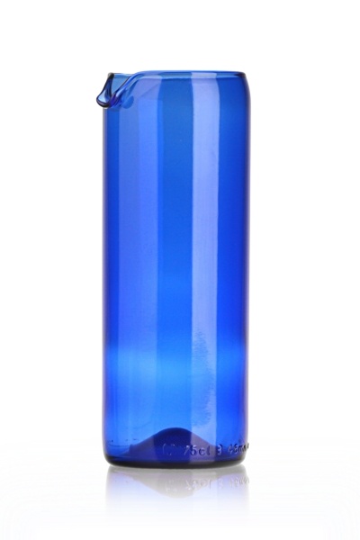 Modrá karafa BLUE v190 mm z luxusní modré lahve 