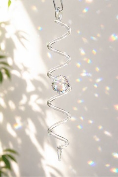 Spirála s broušenou kuličkou DUHA