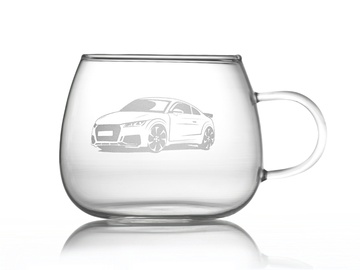 Boban- skleněný hrnek - sportovní auto (varianta 3.)