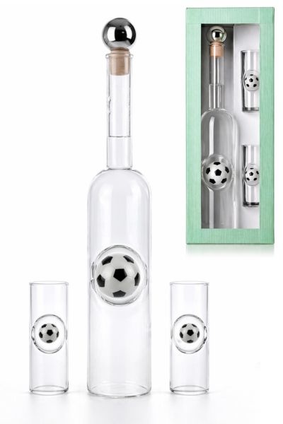 Sada Fotbal láhev 0,35 ltr., 2x panák