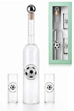 Sada Fotbal láhev 0,35 ltr., 2x panák