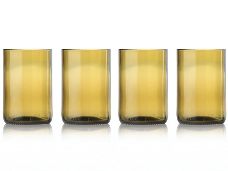 Sklenka z lahve od vína - odstín Amber - 0,3l (110 mm)