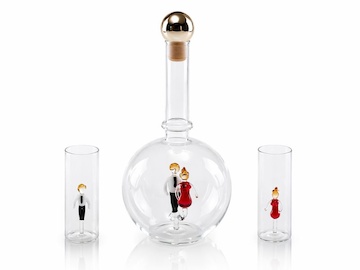 Sada Zlatá svatba - láhev Magic s odlivkami 