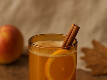 Sklenka z lahve od vína - odstín Amber - horký nápoj