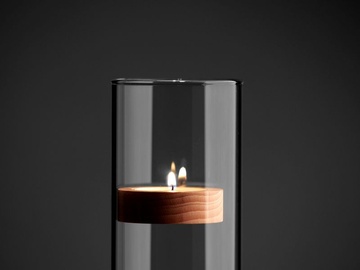 Svícen The Rest Simple - kalíšek z bukového dřeva (region) s magnetem