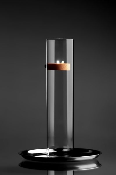 Svícen The Rest Simple - s ocelovým podnosem 