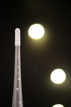 Vánoční skleněná špička na stromek - detail