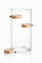 Levitující svícen FlyCandle - dubové kalíšky s magnetem