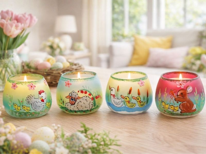 Ručně malované dózy - velikonoce/jaro