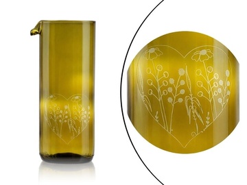 Karafa 0,5 l - Luční doušek v srdíčku