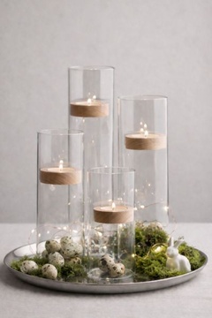 Adventní svícen FlyCandle - sestava - jarní dekorace (inspirace)