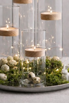 Adventní svícen FlyCandle - sestava - jarní dekorace (inspirace)