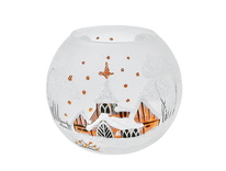 Vánoční kulaté malované stínidlo