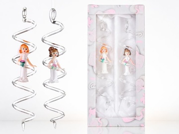  	Svatební spirály - nevěsta a nevěsta, dárková krabička 