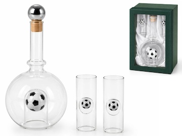  	Fotbalová sada – láhev + 2x panák, dárková krabička