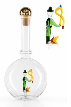 Dárková skleněná láhev 0,5 l – rybář