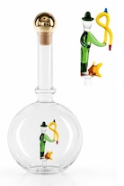 Dárková skleněná láhev 0,5 l – rybář