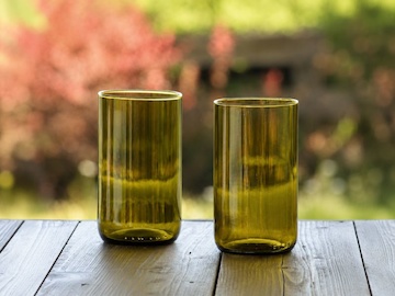 Silnostěnná sklenka UNIVERSAL - antik. zelená - 0,3 l (115 mm)