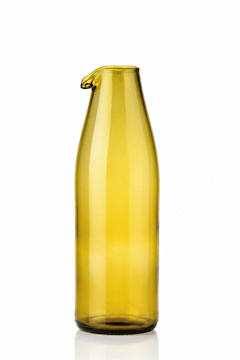 Upcyklovaná karafa z lahve od vína 0,7 l - Amber 
