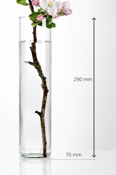 Váza Tube - výška 29 cm 
