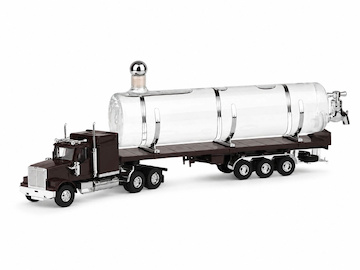 Truck - plastové auto, cisterna 0,5 l, - hnědý