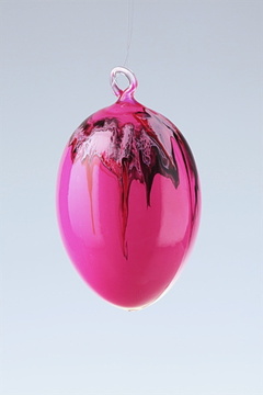 Velikonoční ozdoba Vajíčko s očkem - růžová