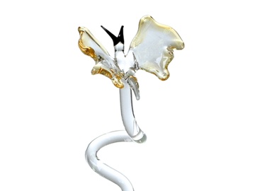 Skleněná tyčinka pro orchidej - motýl topasový