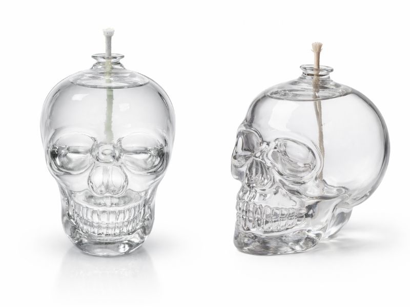 Olejová lampa Lebka - čirý lampový olej