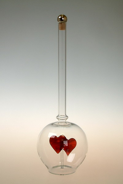 Láhev Harmonie 0,50 ltr. - 2 červená srdce