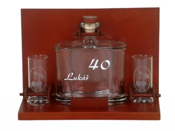 Dárkový set pro alkohol 0,5 ltr. s věnováním na láhvi