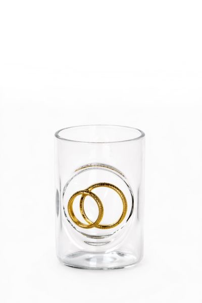 Odlivka výška 50 mm zlaté prstýnky v lůžku