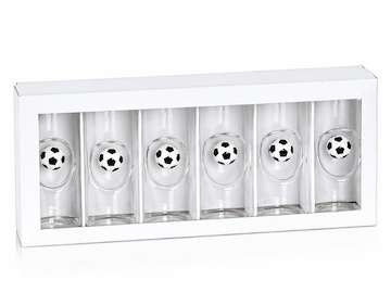 Sada 6 kusů panáků v bílé krabičce s proložkou