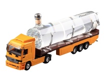 Truck Mercedes - plastové auto, cisterna 0,50 ltr. - žluté