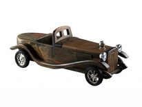 Dřevěné auto Old Car s láhví 0,2 ltr. pod kapotou - Oldcar2