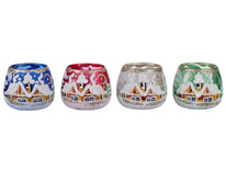 Vánoční stínidlo malované pro svíčku, dóza