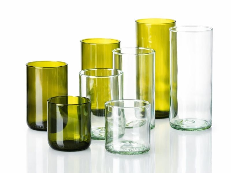 Silnostěnná sklenka UNIVERSAL z lahve od vína